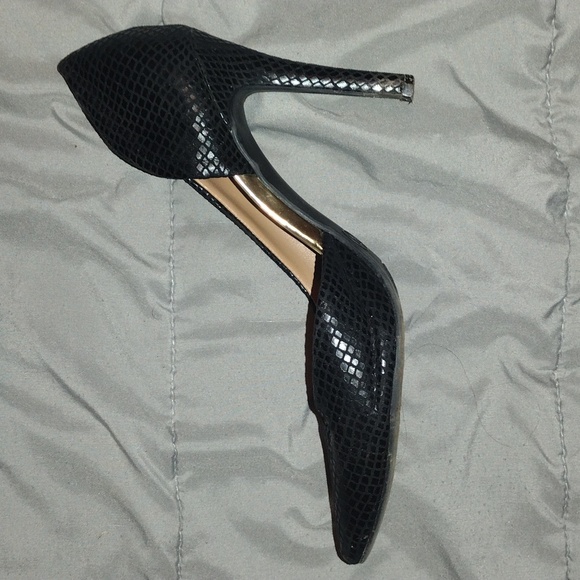 Mossimo black diamond snake pattern point-toe heel 7 - Picture 5 of 6